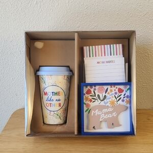 Mother's Day Mama Bear Gift Set, Blue & Pink, 4 Piece Set